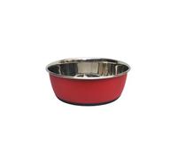 GIRARD-Gamelle pour chien et chat coloris rouge mat en inox Tyrol - 950 ml