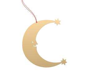 Girard Ornament lune WxH 7.9x8.5cm