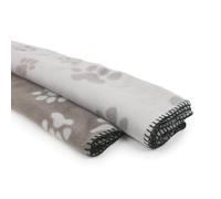 GIRARD-Plaid polaire coloris gris - 150 x 100 cm