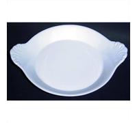 GIRARD Plat rond à oreilles Blanc