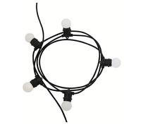 GIRARD SUDRON 158011 Bande Lumineuse E27 5 m avec 5 Douilles 2 x 1,5 mm² Noir, Plastique