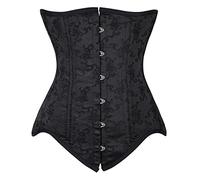 Girdle Black Underbust Korsett Women's Steam Punk Gothic Corselet Waist Training Corset