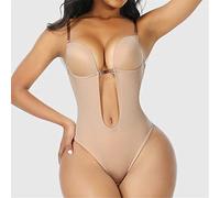 Girdles Bodysuit Shapewear Deep V-Neck Body Shaper Backless U Plunge Thong Shapers Waist Trainer Push Up Women Corset