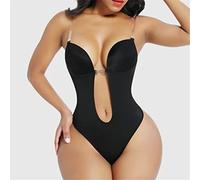 Girdles Bodysuit Shapewear Deep V-Neck Body Shaper Backless U Plunge Thong Shapers Waist Trainer Push Up Women Corset