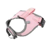Gire de Harnais de Chien avec Laisse Harnais pour Animaux Compagnie Contrôle en Nylon rembourré à Reflet Laisse pour la Taille Moyenne Rose du Chien Est Fait Prémium N Harcèlement (Pink)