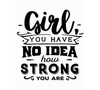 Gire You Have No Idea How Strong You Are: Woman 2020-2029-Ten Years Large Monthly Planner With Calendar,To Do List,Goals,This Month Focus,Notes And More