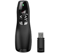 GiReich Pointeur Laser Powerpoint Télécommande de Présentation sans Fil, 2,4 GHz/Récepteur USB, Longue Portée USB Présentation Clicker Presenter Flip Pen pour PPT/Mac/Windows/Keynote