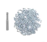 Girftong Lot de 100 crampons antidérapants en acier pour la traction sur glace, convient aux pneus de scooter, vélo, moto de 10 mm et plus, lot de 100 ou 200 avec outil (12 mm, 200 pièces)
