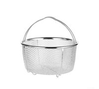 Girftong Panier vapeur en acier inoxydable, passoire en maille fine avec poignée ergonomique pour riz et légumes, convient aux casseroles et poêles de 18 cm à 20 cm dans les cuisines britanniques (18