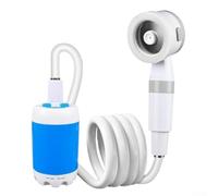 Girftong Pompe de douche portable de camping, pulvérisateur d'eau sans fil rechargeable avec construction ABS, idéal pour la randonnée, les voyages, le lavage de voiture et le nettoyage des animaux