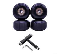 Girftong Roues de skateboard 52 x 32 mm 95A PU, design à bascule haute adhérence pour la croisière et les tours, comprend des roulements ABEC-9 et un outil en T, compatible double kicktail (F)