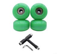 Girftong Roues de skateboard 52 x 32 mm 95A PU, design à bascule haute adhérence pour la croisière et les tours, comprend des roulements ABEC-9 et un outil en T, compatible double kicktail (U)