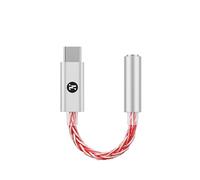 Girftu JCALLY JM6 Pro USB C Type-C vers Double DAC 3,5 mm CX31993 MAX97220 Audio numérique Portable amplificateur de décodage HiFi DAC Mobile Headset Adapter (Rouge argenté)
