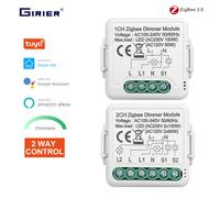 GIRIER Tuya ZigBee Module de variateur intelligent prend en charge le contrôle bidirectionnel commutateurs à intensité variable bricolage 10A fonctionne avec Alexa Alice Google Home 1 Gang