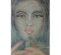 Girl and bird: Notebook