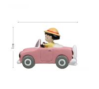 (Girl)Autocollant magnétique réfrigérateur Mickey Mouse Chibi Maruko Chan Drive A Car résine
