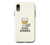 Girl Bar Humour Dinner Funny Tequila Shot Lime Design Coque pour iPhone XR