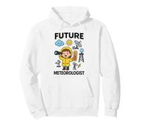 Girl Cute Future Meteorologist Kids Junior Weather Scientist Sweat à Capuche