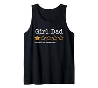 Girl Dad 1 Star Brocoli Tea Party Funny Father Débardeur