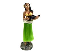 Girl Dashboard Figurine - Hawaiian Swing Dance Doll Ornement, Tropical Table Decor | Voiture Bobble Doll, Island Style Home Desk Decoration, pour le bureau du salon et cadeau de souvenir de voyag