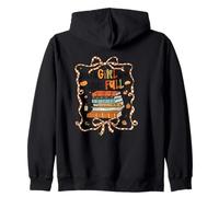 Girl Fall Cozy Books Automne Esthétique Sweat à Capuche