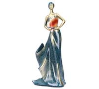 Girl Figurines Holder Wine Statue Elegant Decorative Wine Wine Bottle Rack Boot pour la Maison Bar Office Countertop Decor Matière de résine comme indiqué dans la Taille de l'image (BS811)