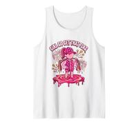 Girl Go Get That Drapeau de Football Inscription Mom Drip Abstract Rose Débardeur