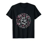 Girl Go Get That Drapeau Maman Mignon Doodle Esthétique T-Shirt