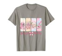Girl Go Get That Drapeau Rose pêche Esthétique Floral Panel T-Shirt