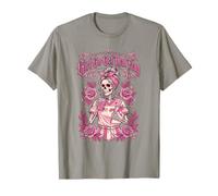 Girl Go Get That Drapeau Squelette Maman Mignon Roses Rose T-Shirt