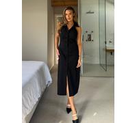 Girl In Mind Girl In Mind Black Tate Sleevless Stretchy Midi Shirt Dress Black 20