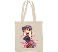 Girl Magician Sac fourre-tout en coton naturel Blanc