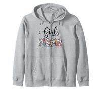 Girl Mama Bold Floral Lettering With Colorful Brushstroke Sweat à Capuche