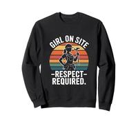 Girl on Site Respect Requis Femmes Construction Sweatshirt