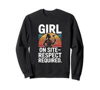 Girl on Site Respect Requis Femmes Construction Sweatshirt