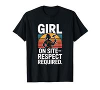 Girl on Site Respect Requis Femmes Construction T-Shirt
