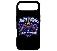 Girl Papa Level Unlocked New Père Dad Daughter Gamer Funny Coque pour iPhone Air