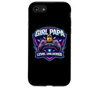 Girl Papa Level Unlocked New Père Dad Daughter Gamer Funny Coque pour iPhone SE (2020) / 7/8
