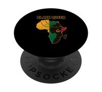 Girl Power African American Queen Africa Roots Juneteenth PopSockets PopGrip Adhésif