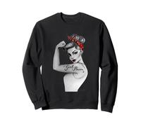 Girl Power Art by AnneCha Style féministe Retro RosieRiveter Sweatshirt