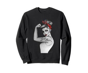 Girl Power Art by AnneCha Style féministe Retro RosieRiveter Sweatshirt