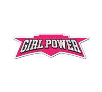 Girl Power Badge Sticker Decal Funny Player Gaming Pc Console Nerd Female