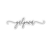 Girl Power Car Sticker Decal Hippie Feminist Women Inspirational Equality