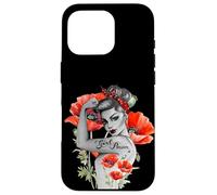 Girl Power Coquelicot Fleur de Rosie la riveteuse Papaver Coque pour iPhone 16 Pro