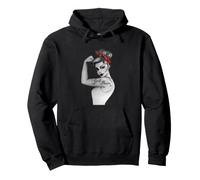 Girl Power GRL PWR Art rétro Moderne Rosie la riveteuse Sweat à Capuche