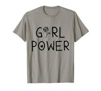 Girl Power Mignon Filles Coeur Fleur Féministe Feministe Égalité T-Shirt