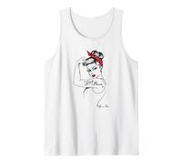 Girl Power Pin Up Art Vintage Rétro Féministe Icône Forte Débardeur