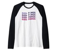 Girl Power - Symbole de paix - Émancipation Manche Raglan