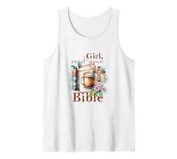 Girl Read Your Bible Christian Faith Jésus Livre Débardeur