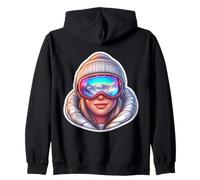 Girl Ski Resort Femmes Ski Ski Mountain Vacation Snowy Sweat à Capuche